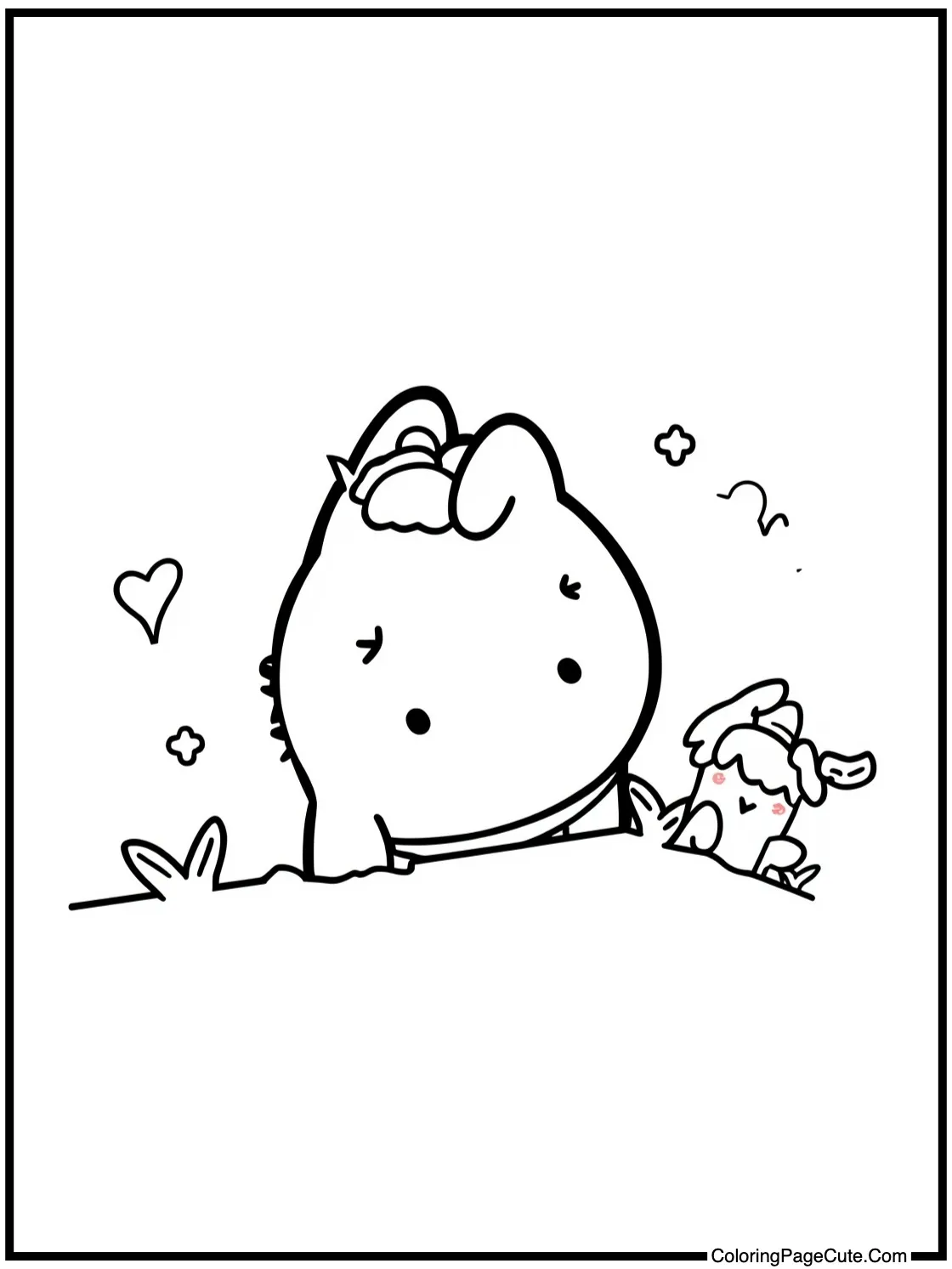 Cinnamoroll playing hide-and-seek