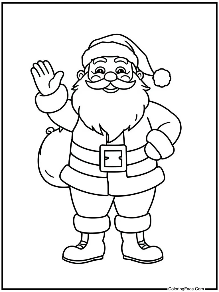 Waving to the children