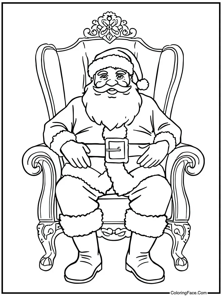 Sitting in big chair