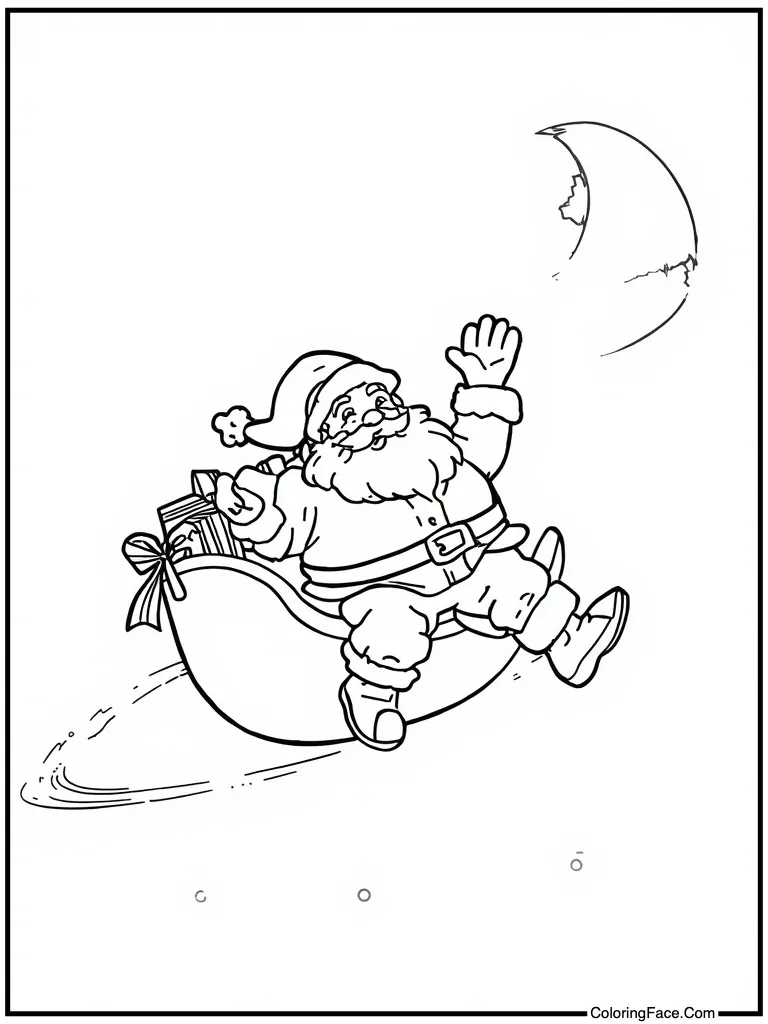 Flying over the moon