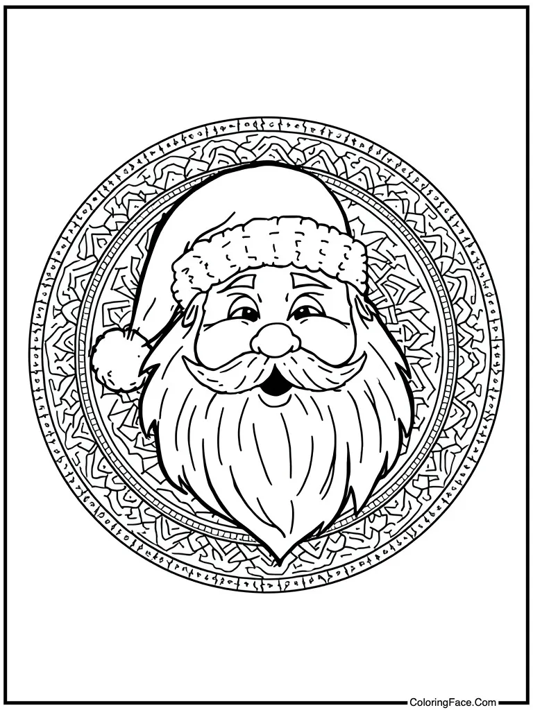 Mandala style circle art