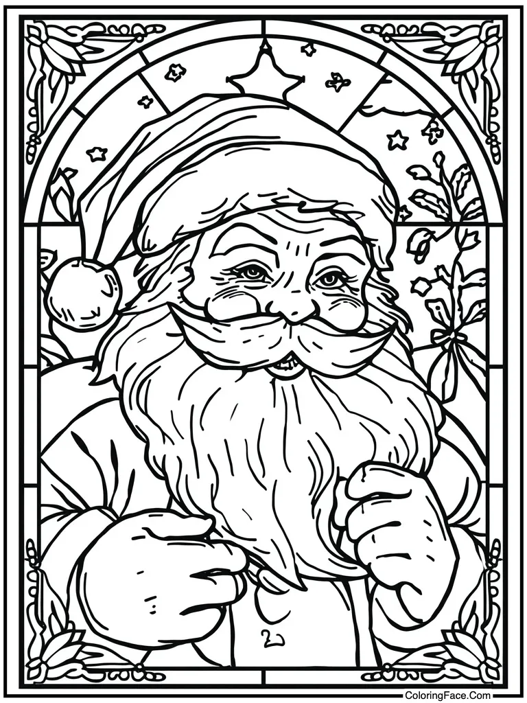 Stained glass window effect