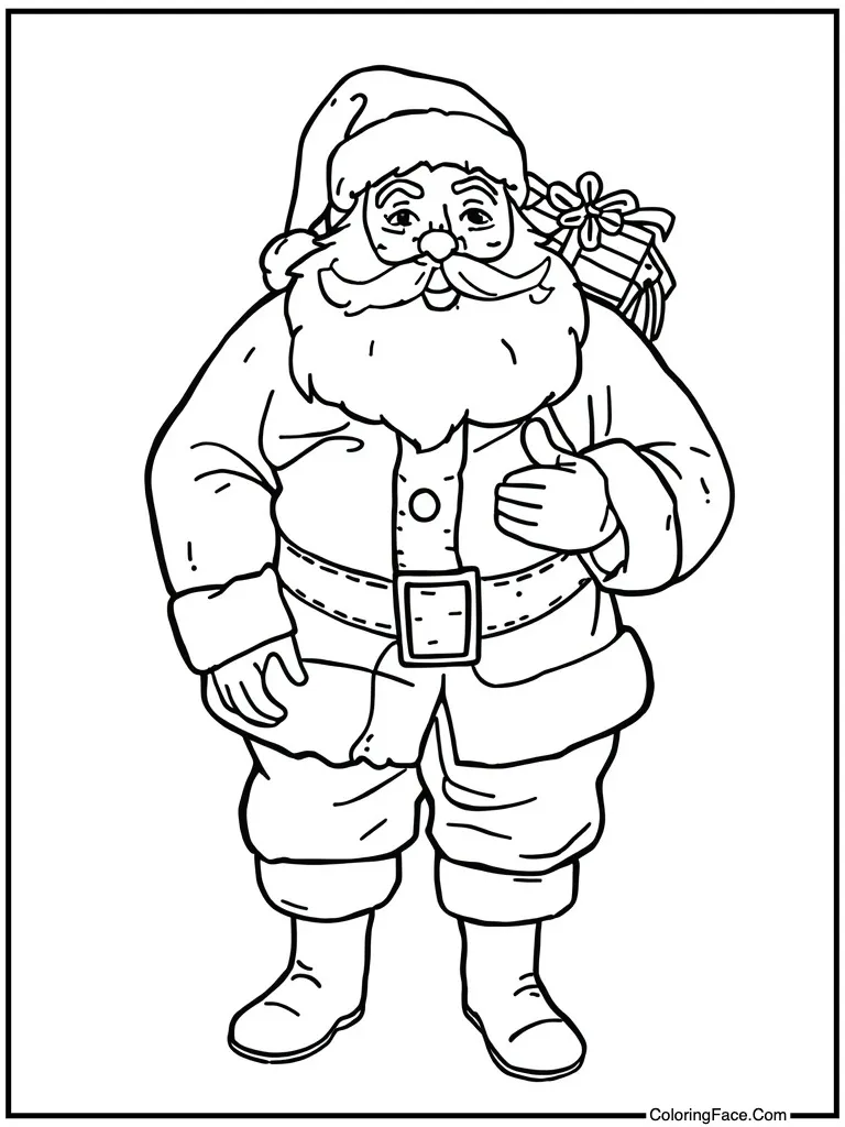 Father Christmas vintage look