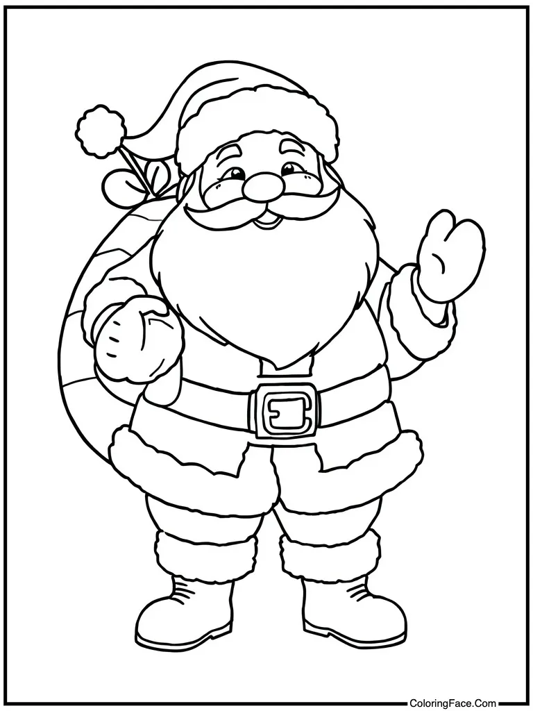 Kris Kringle smiling wide