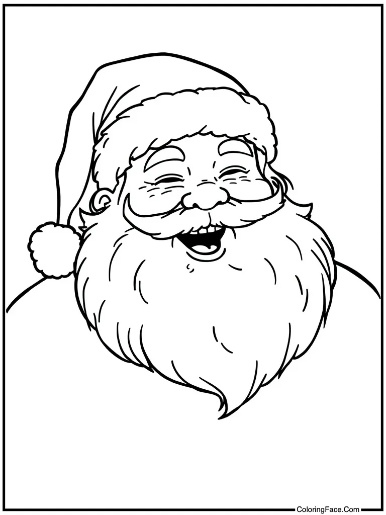 Jolly man laughing hard