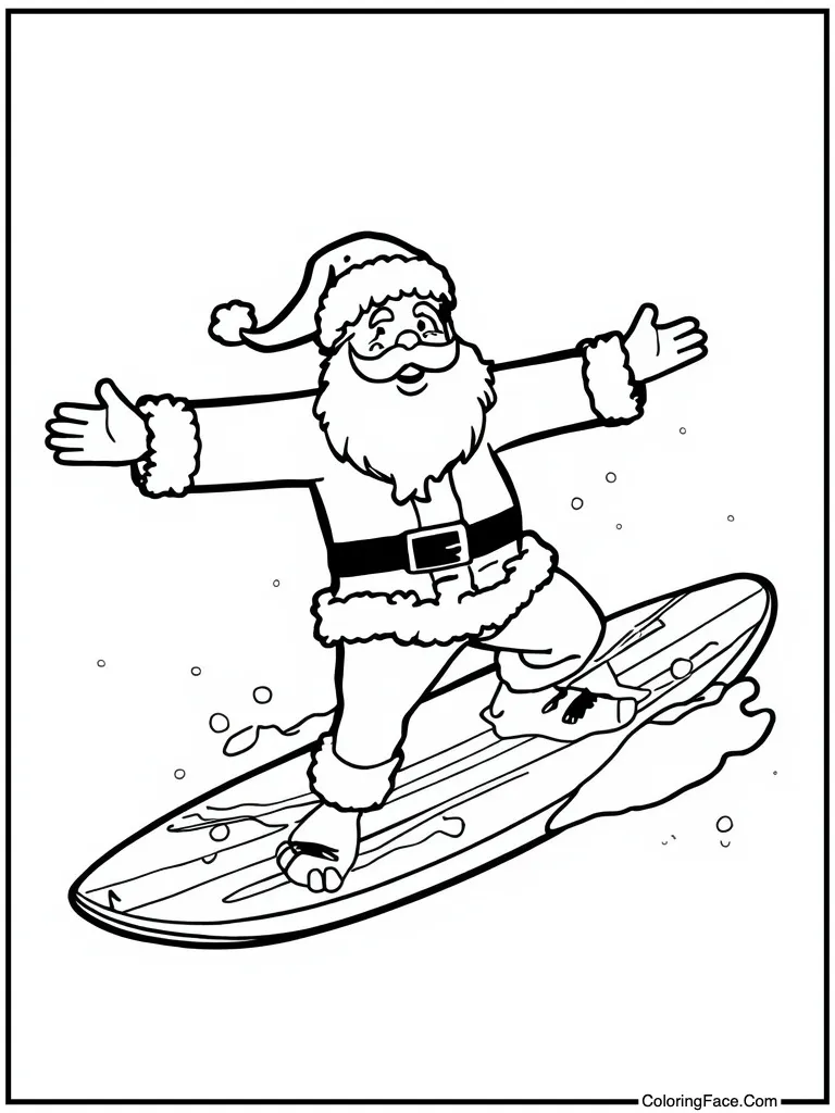 Surfing on summer vacation