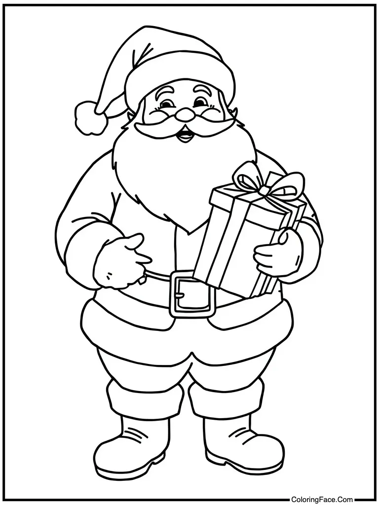 Holding a wrapped present