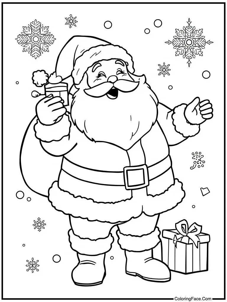 Singing a holiday song