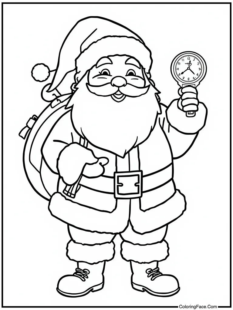 Checking pocket watch time