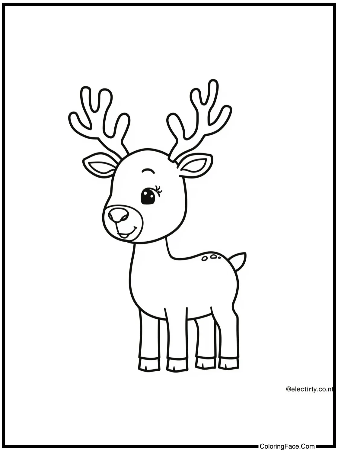  with a happy reindeer