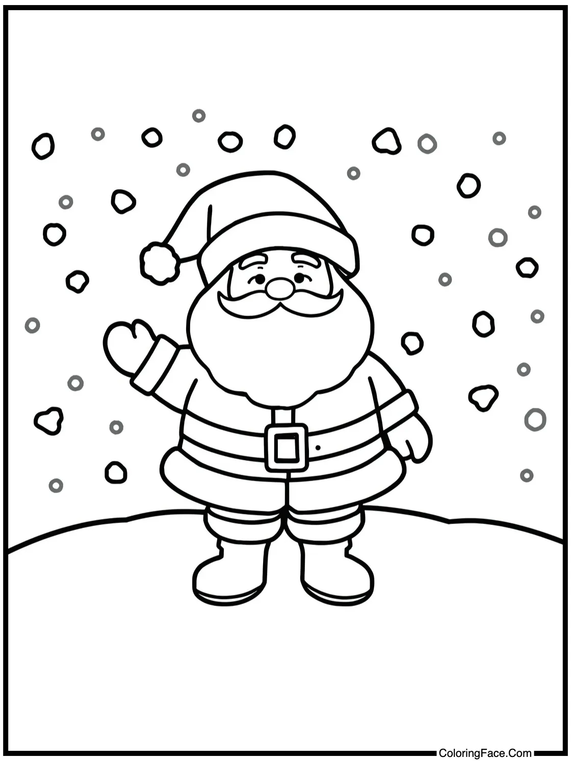  with a snowy background