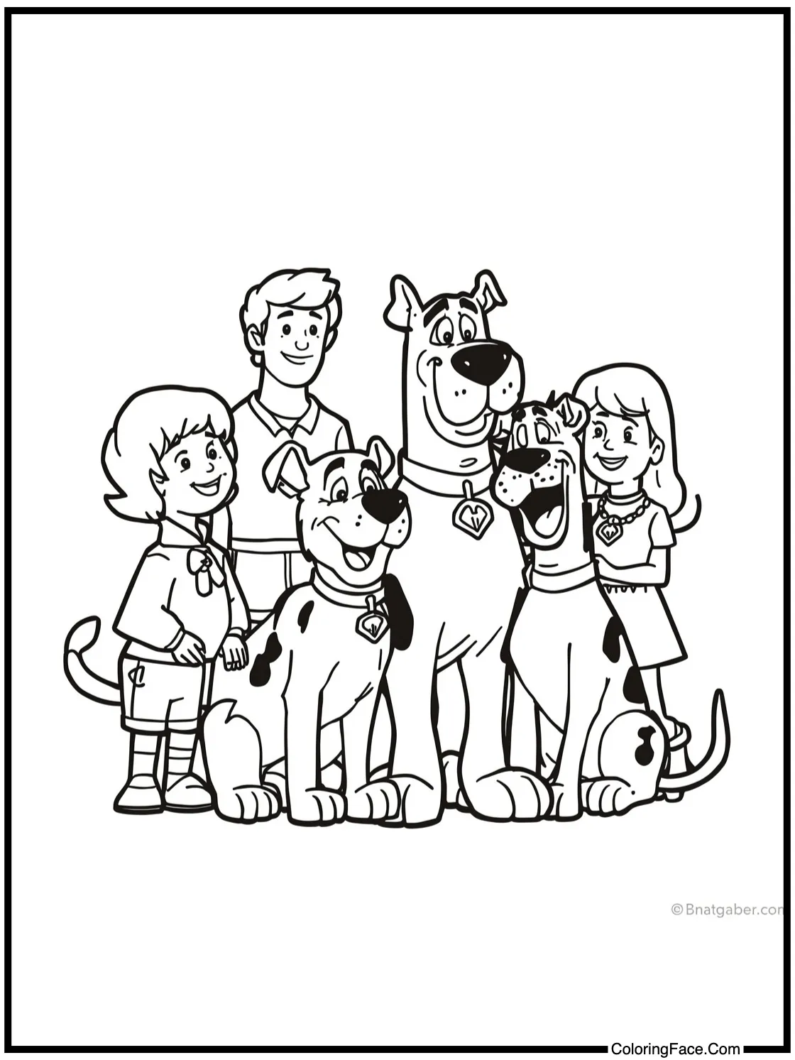 the whole gang together