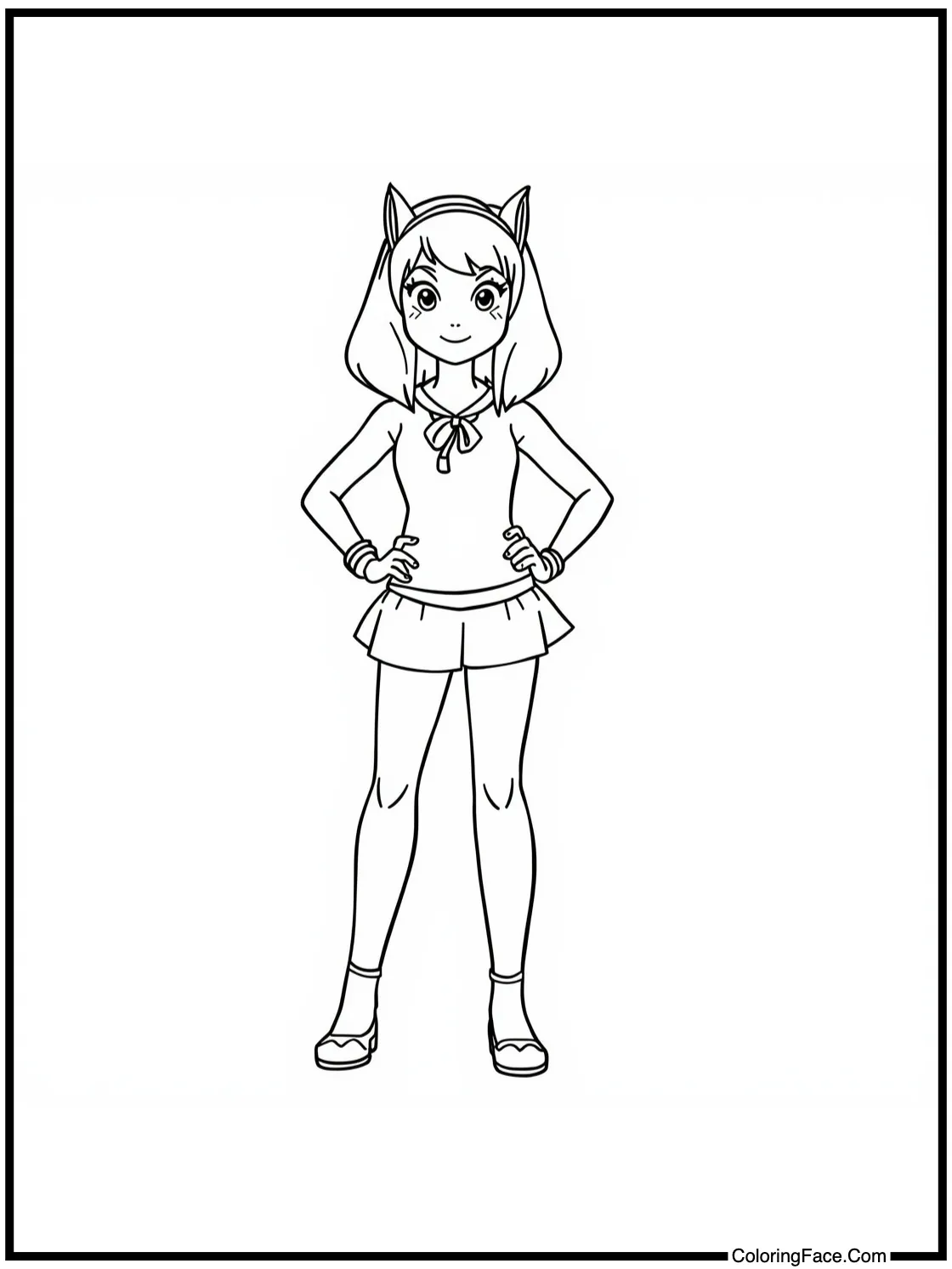 Daphne's fashionable outfit