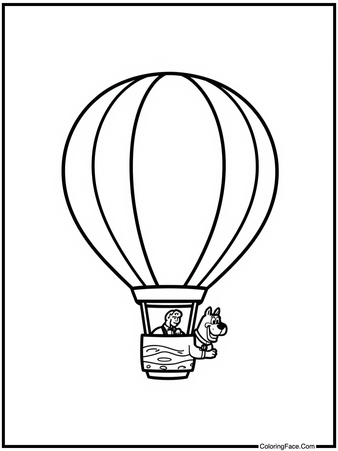 a hot air balloon