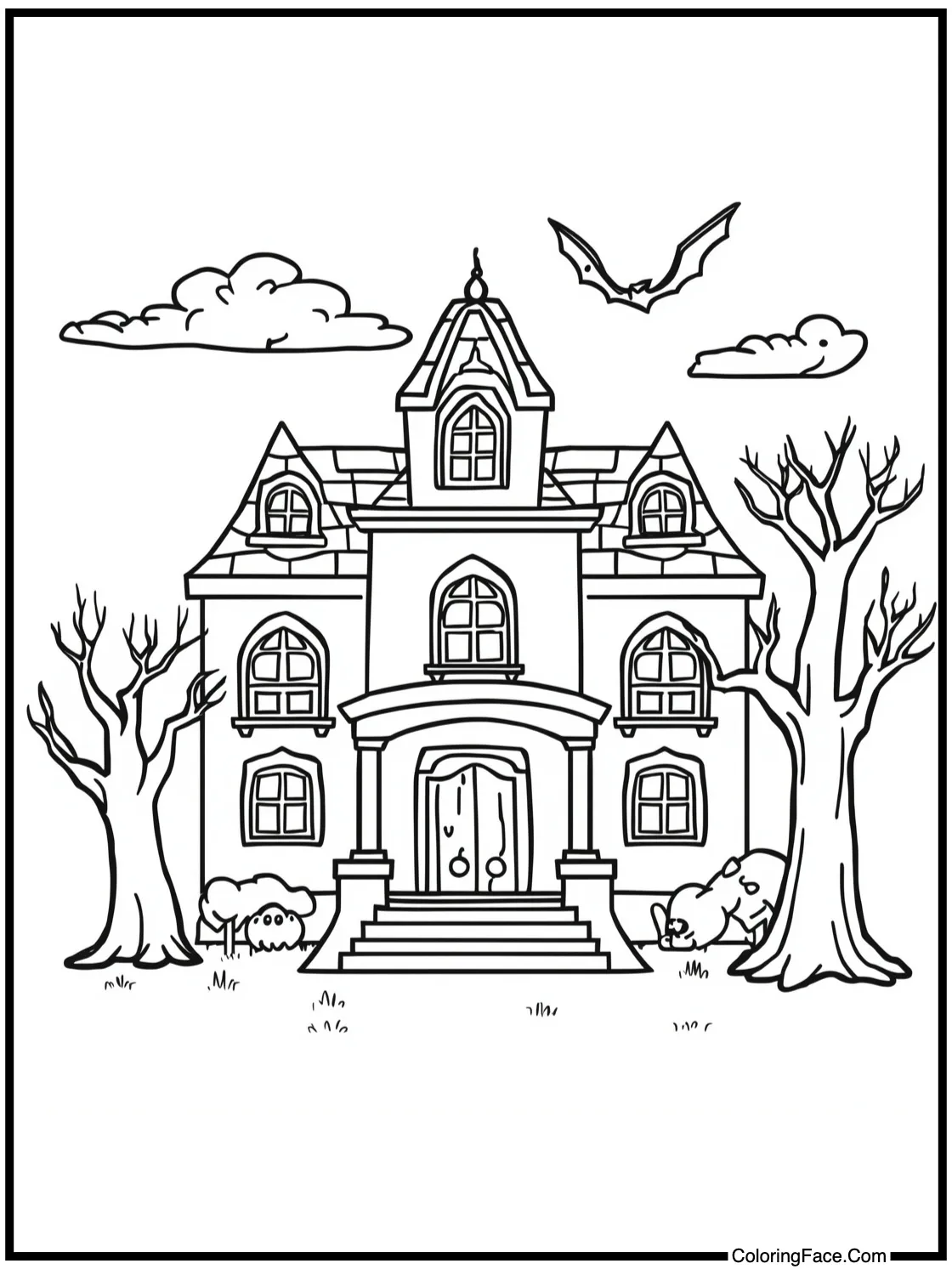 a spooky old mansion