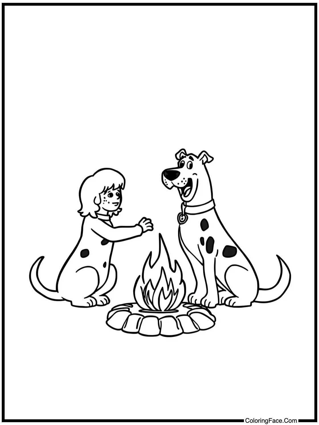 a campfire singalong