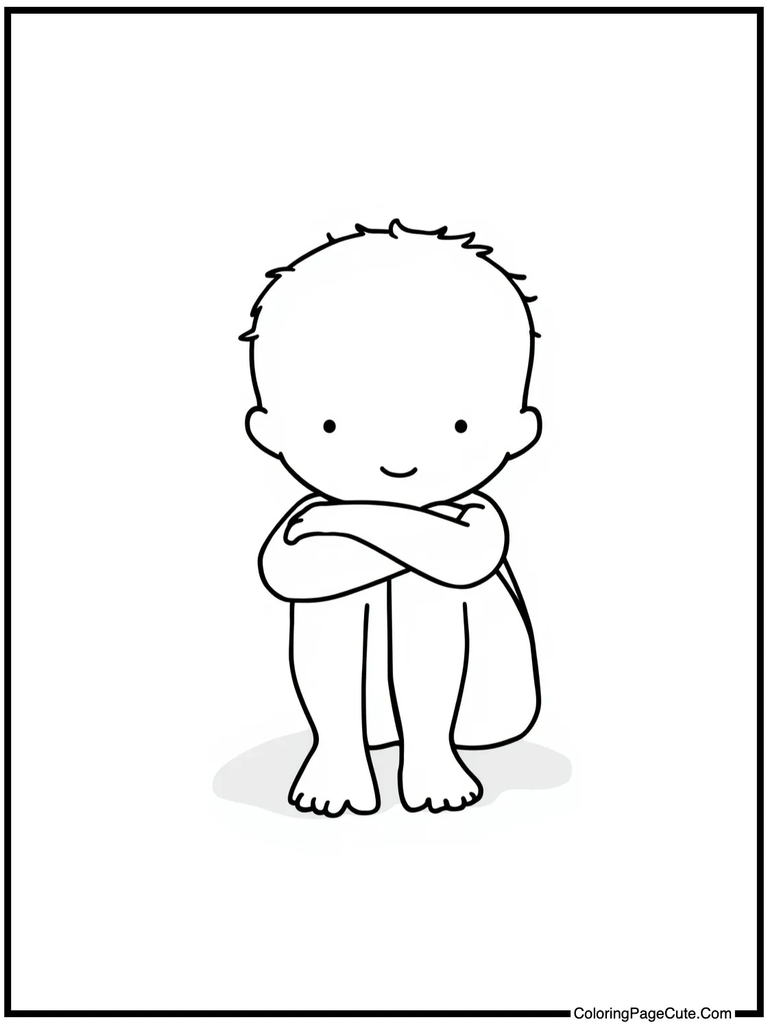 Sitting with crossed arms