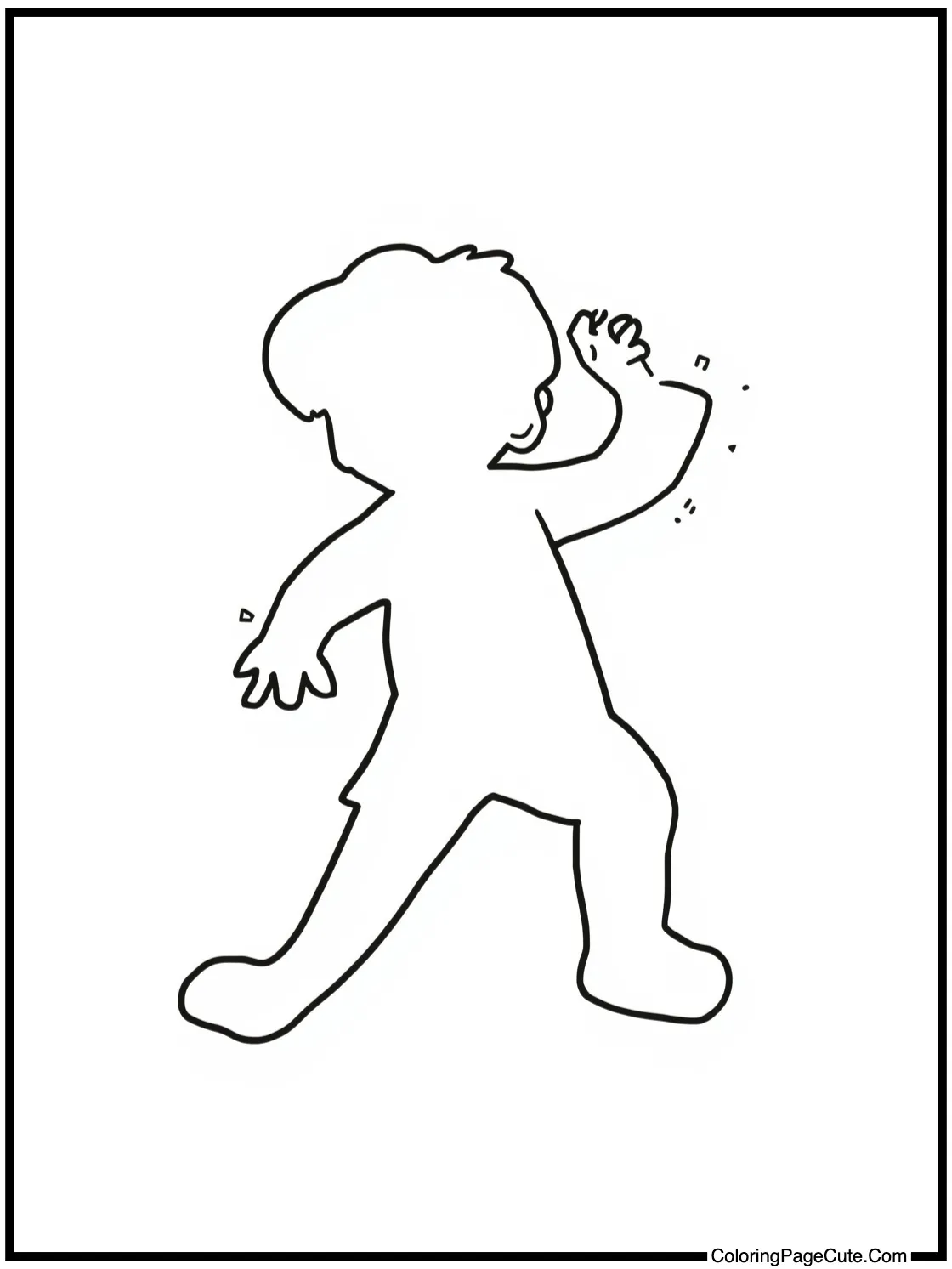 Full body action pose