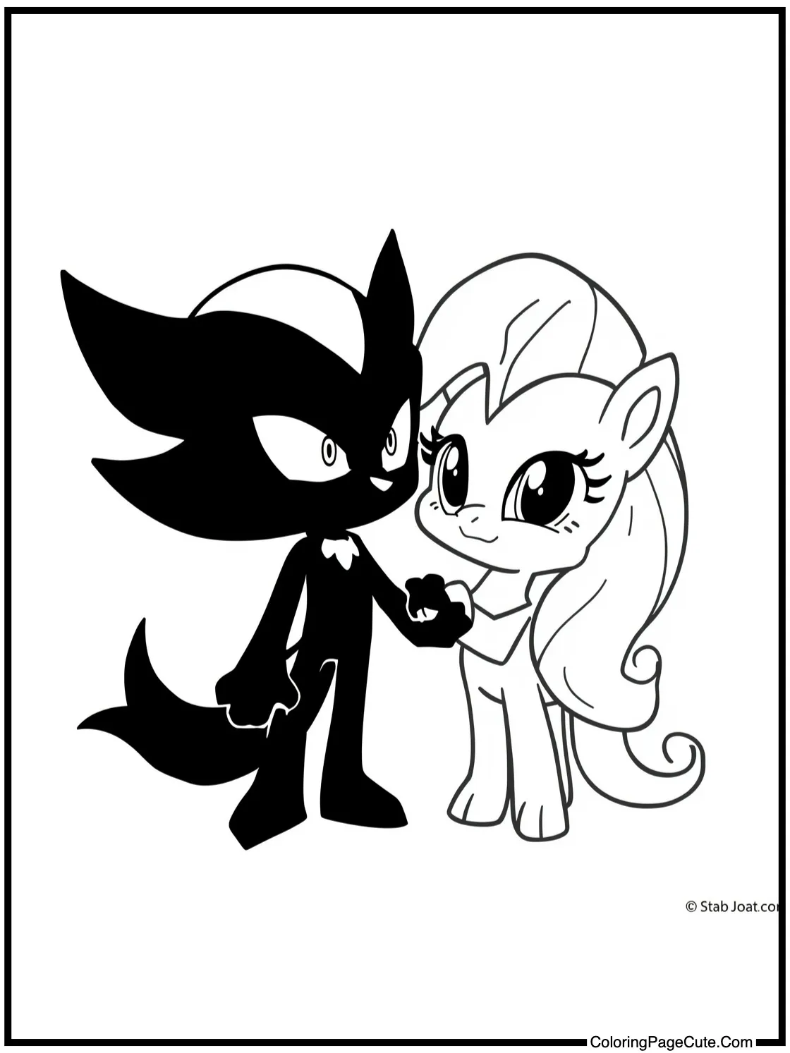 With his friend Silver