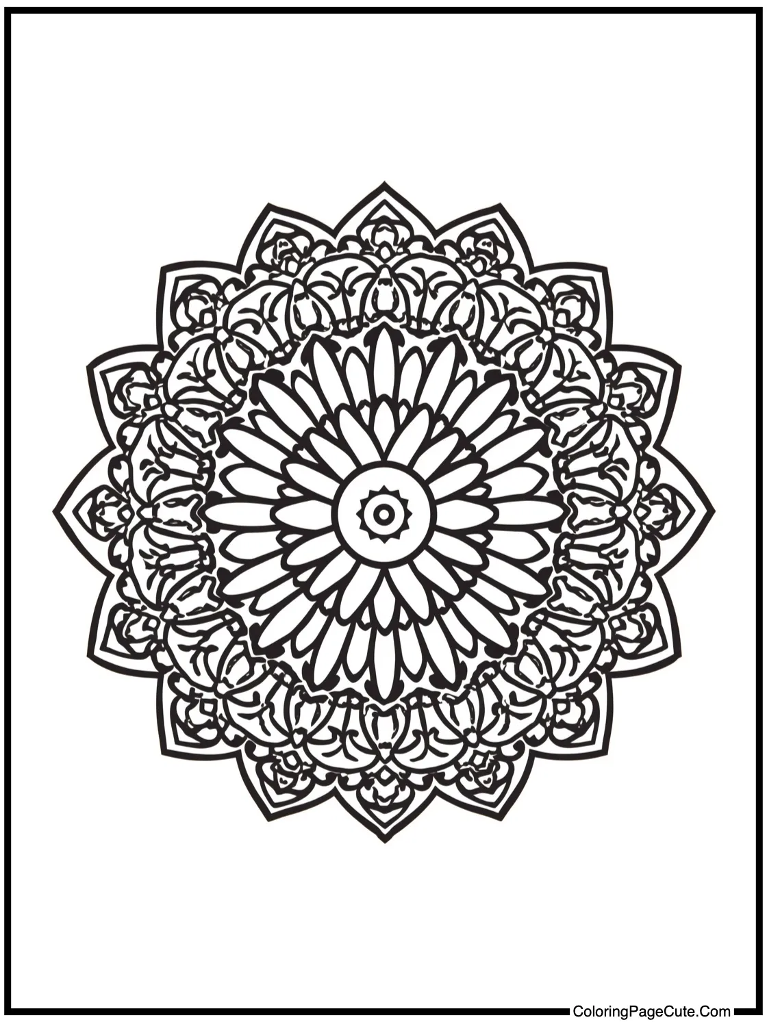 Mandala style focus