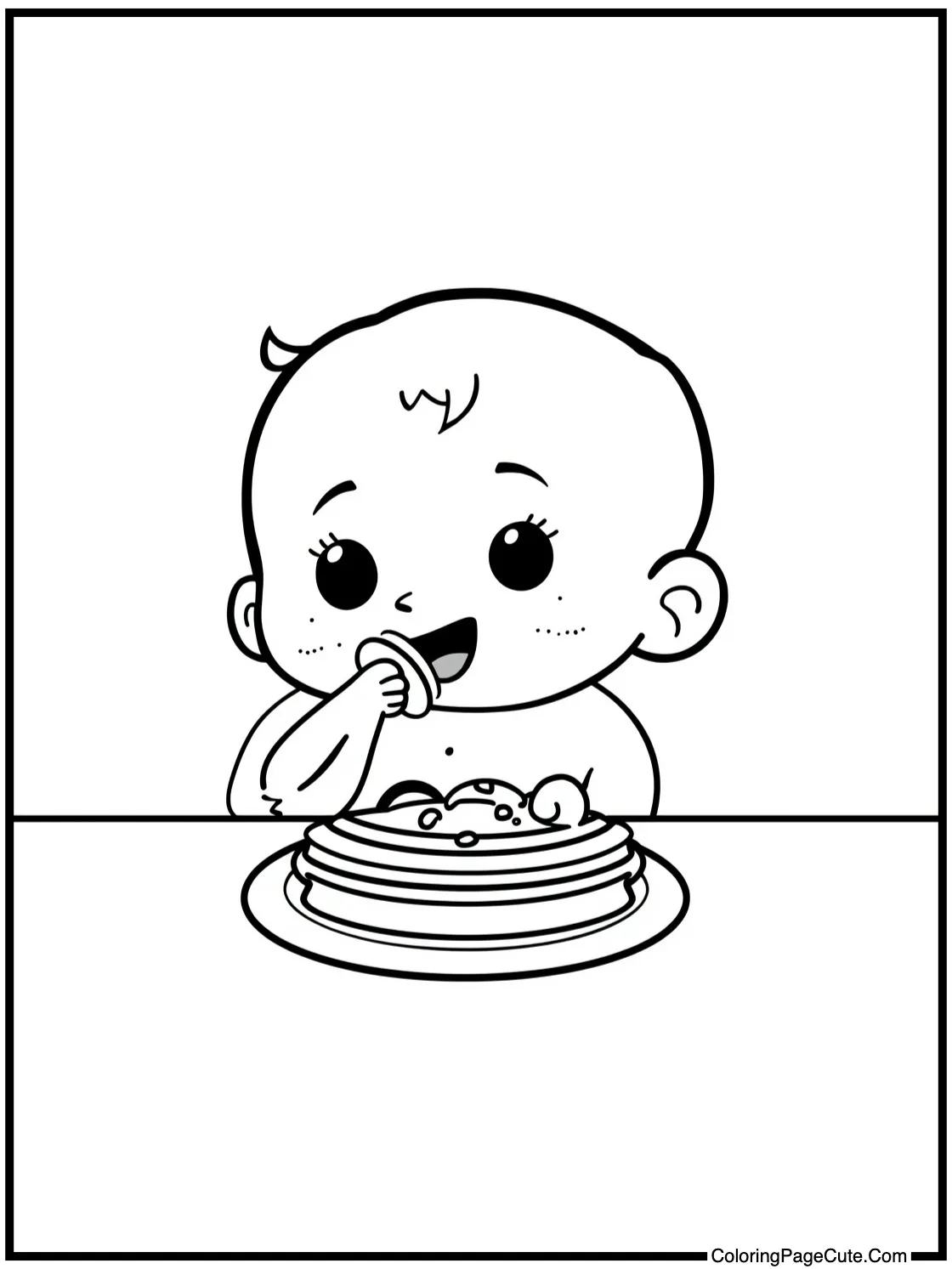 Eating delicious food