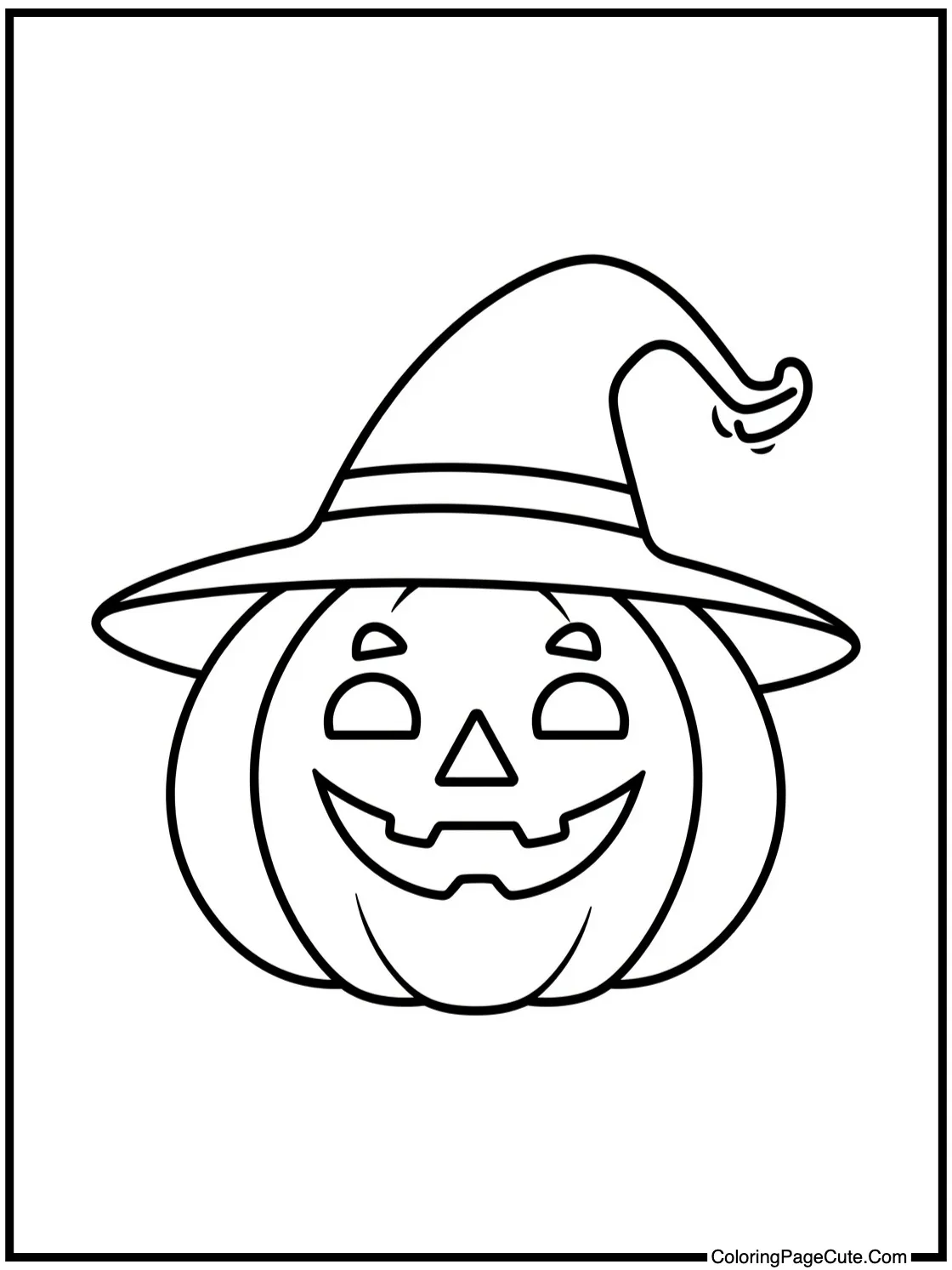 Wearing a pumpkin hat