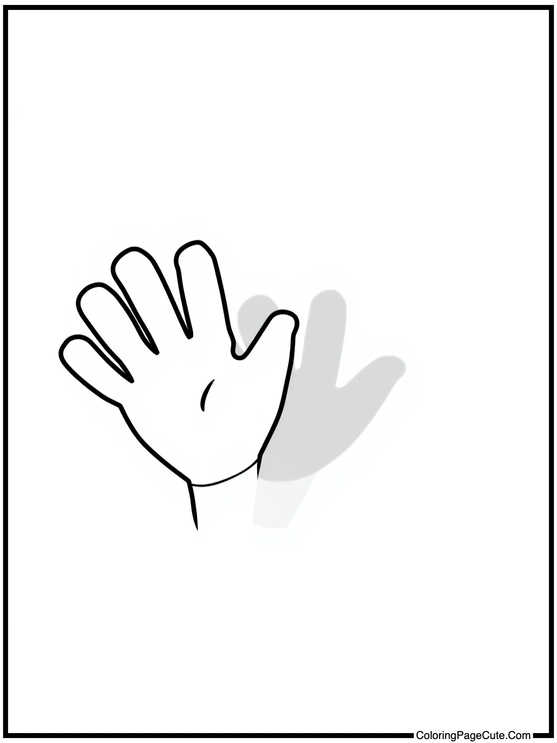 Waving with both hands