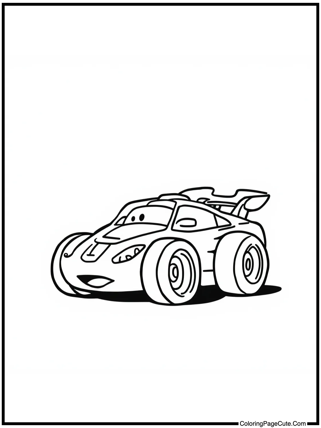 Spiky speedster looking back