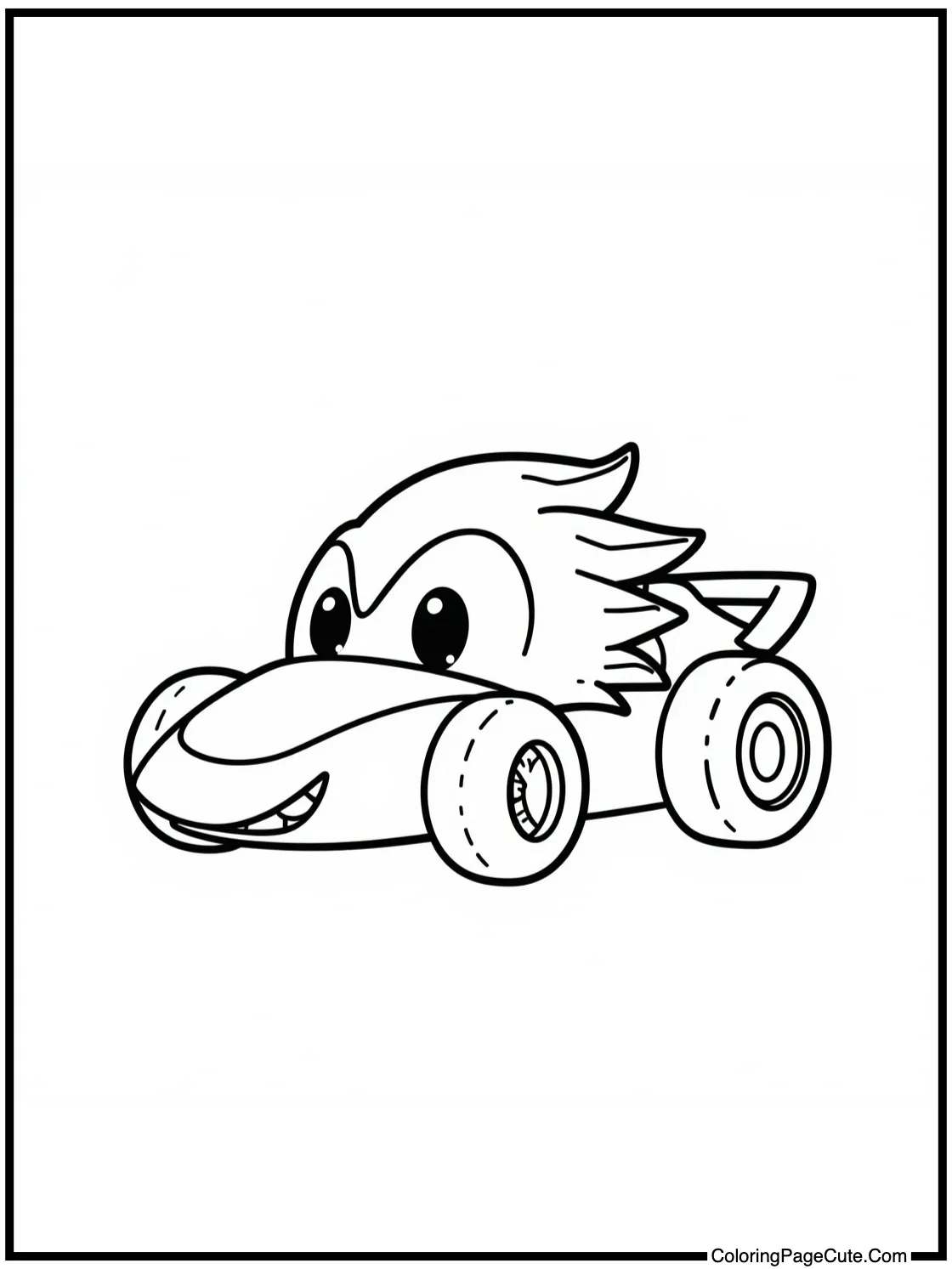 Spiky speedster resting