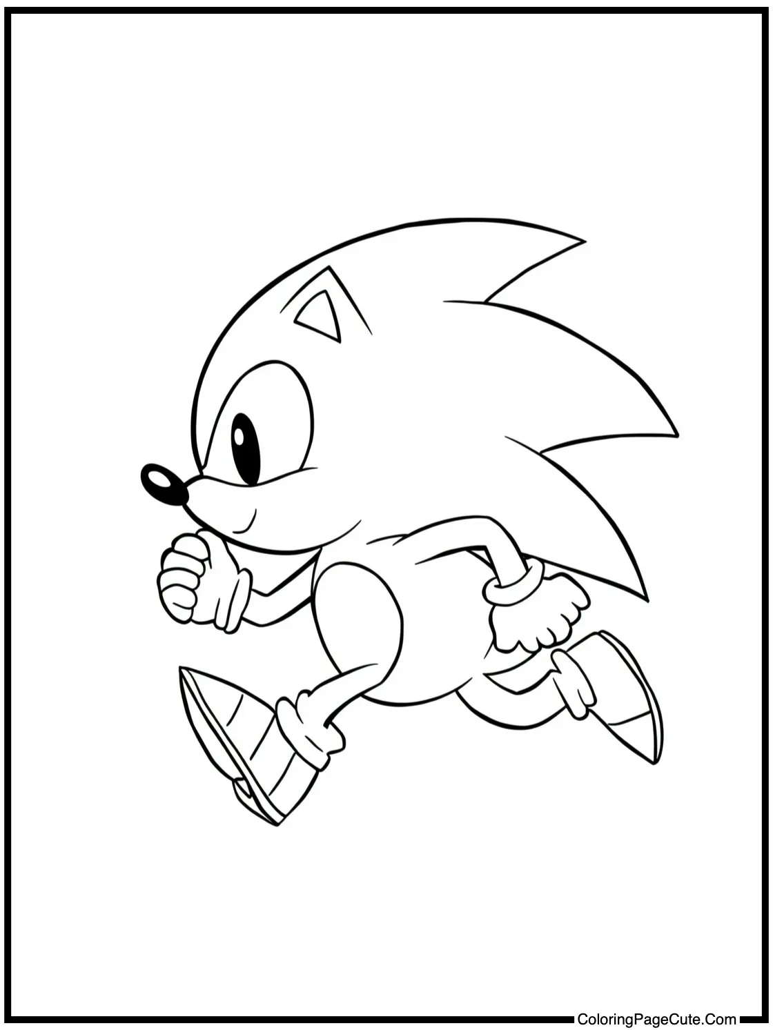 Black hedgehog running