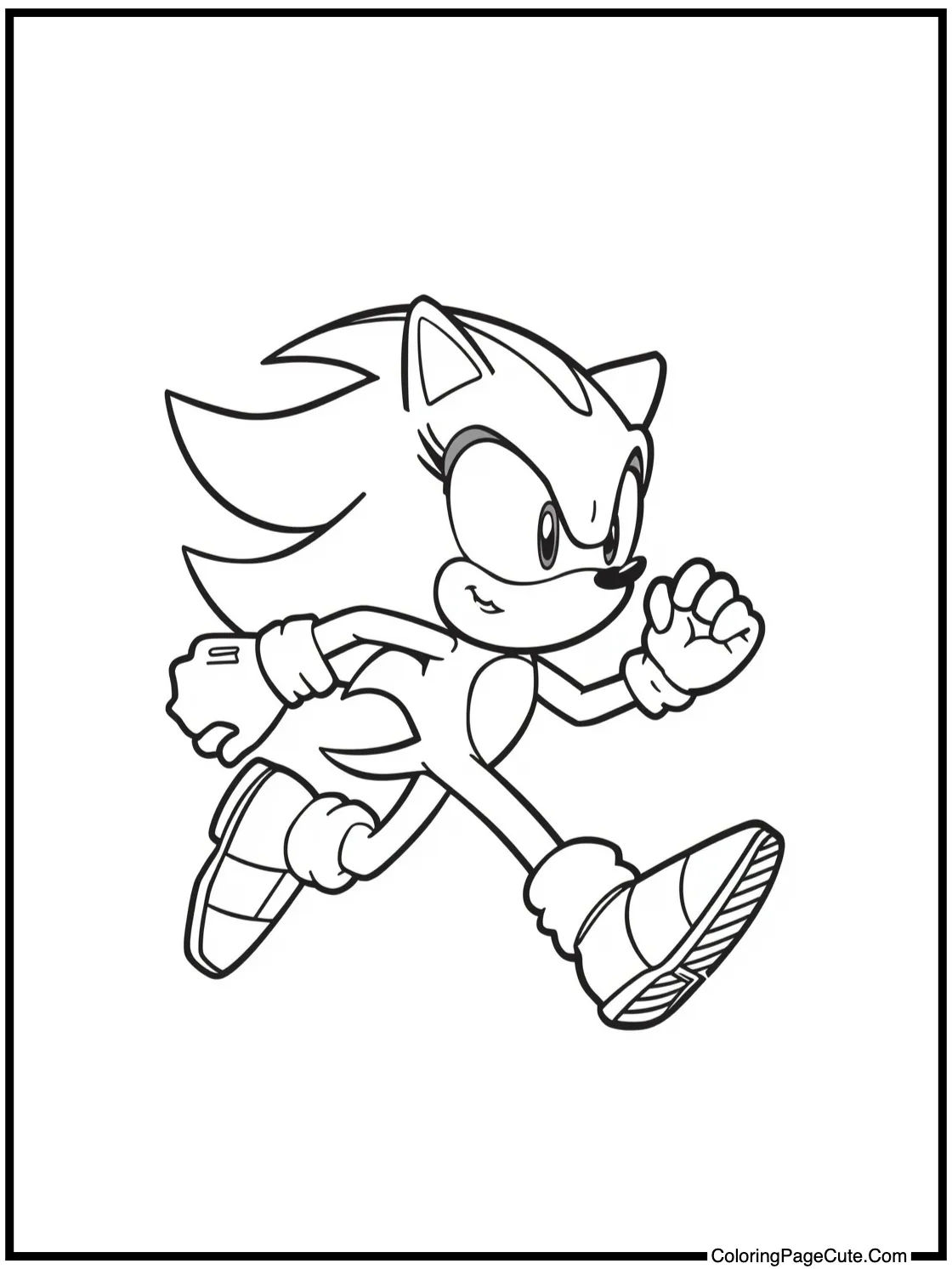 Running beside Sonic
