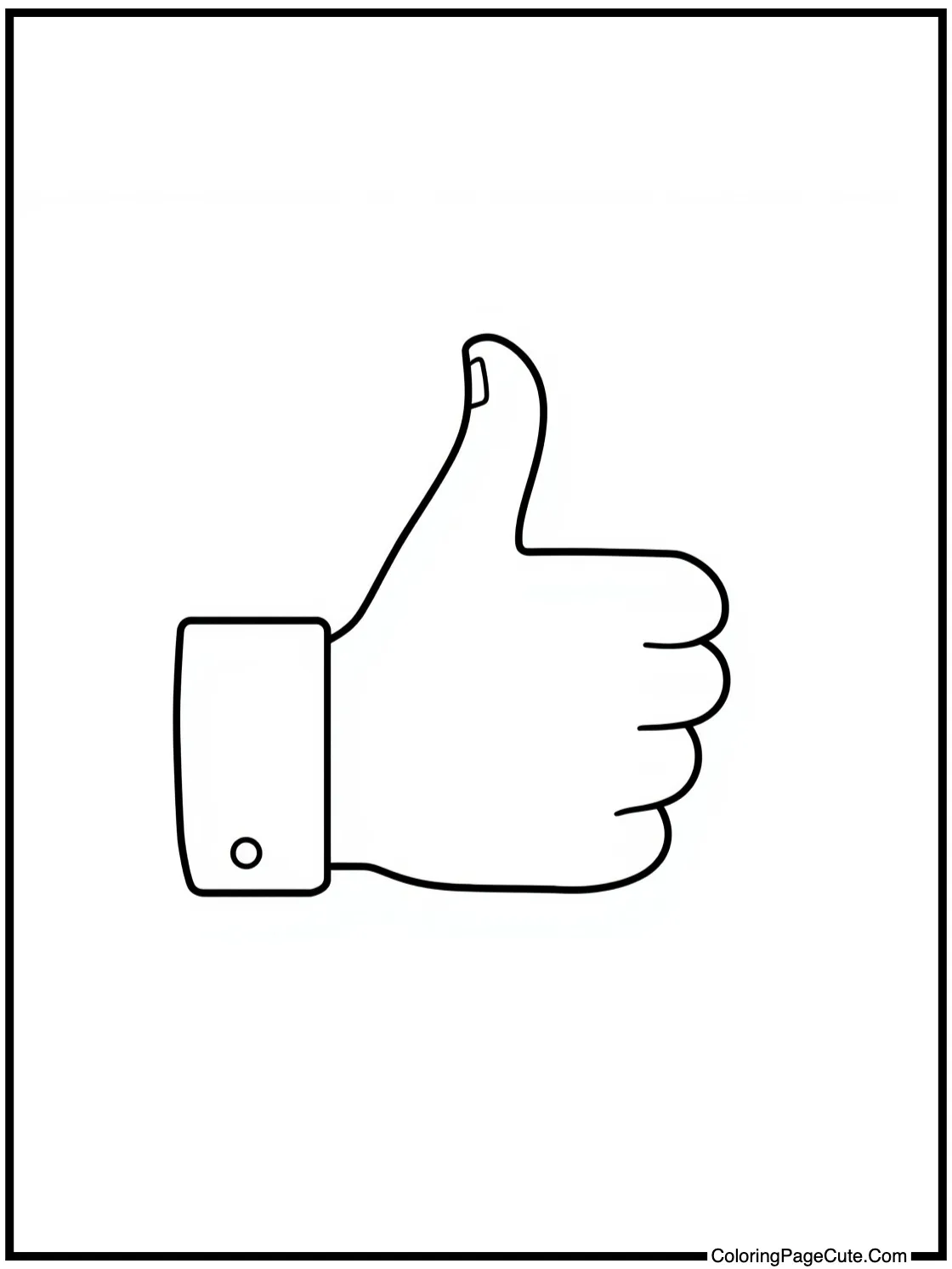 Giving a thumbs-up