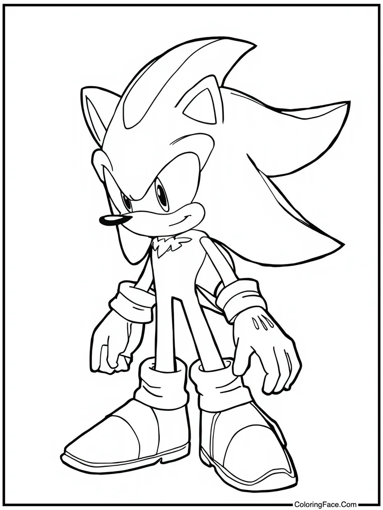 Looking very serious