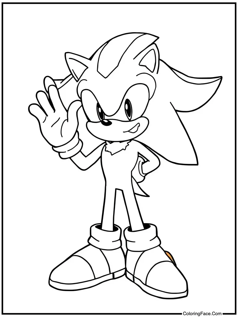 Waving friendly hello