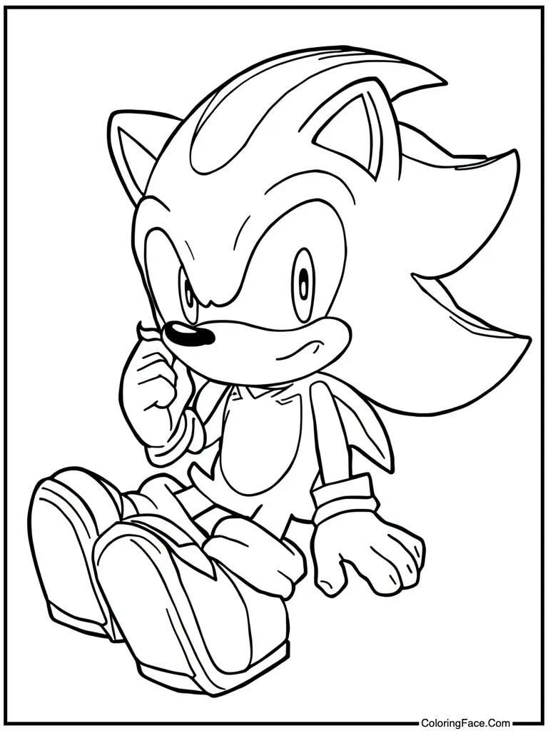 Kawaii figure sitting