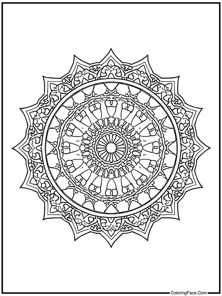 Mandala design circle
