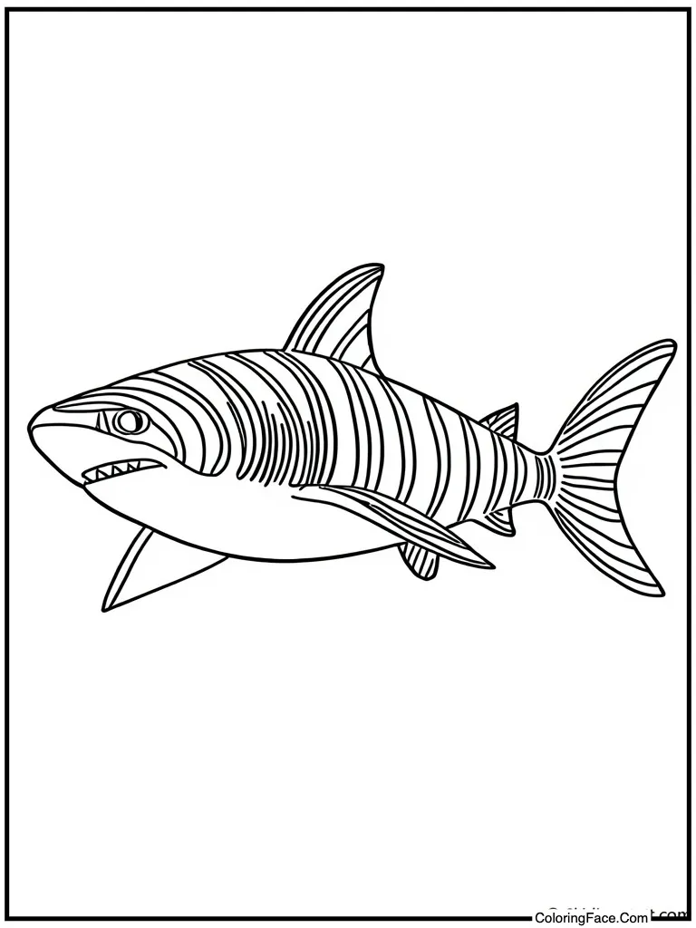 Zebra striped reef fish