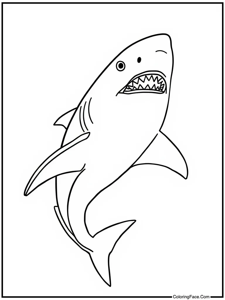 Large dorsal fin rising