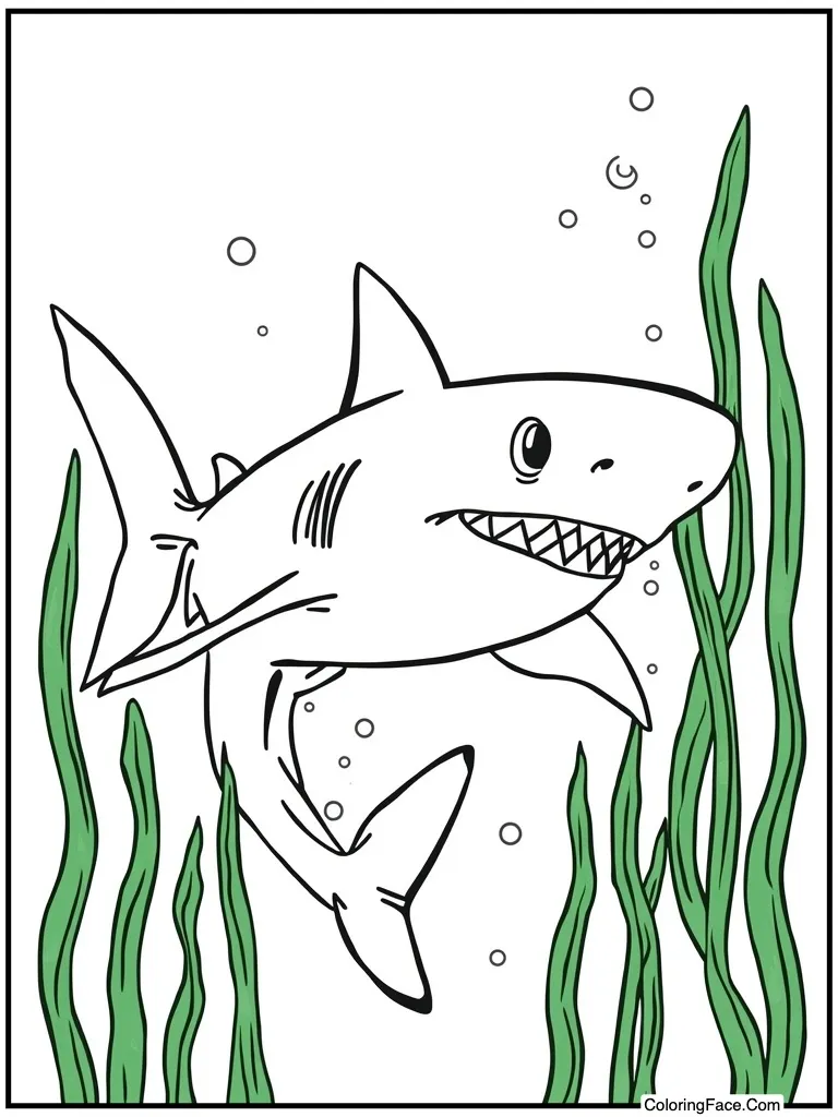 Hiding in green seaweed