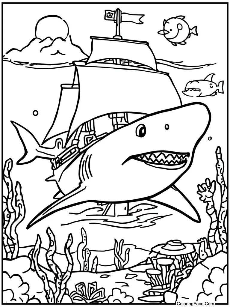 Exploring sunken pirate ship