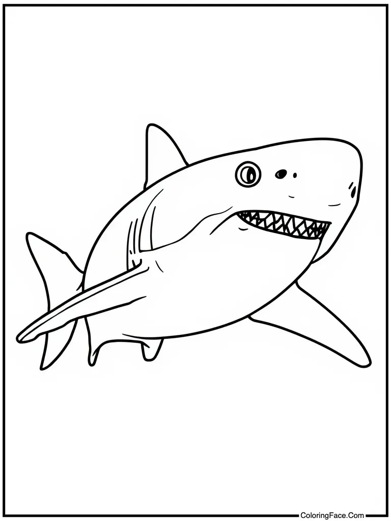 Great white ocean hunter