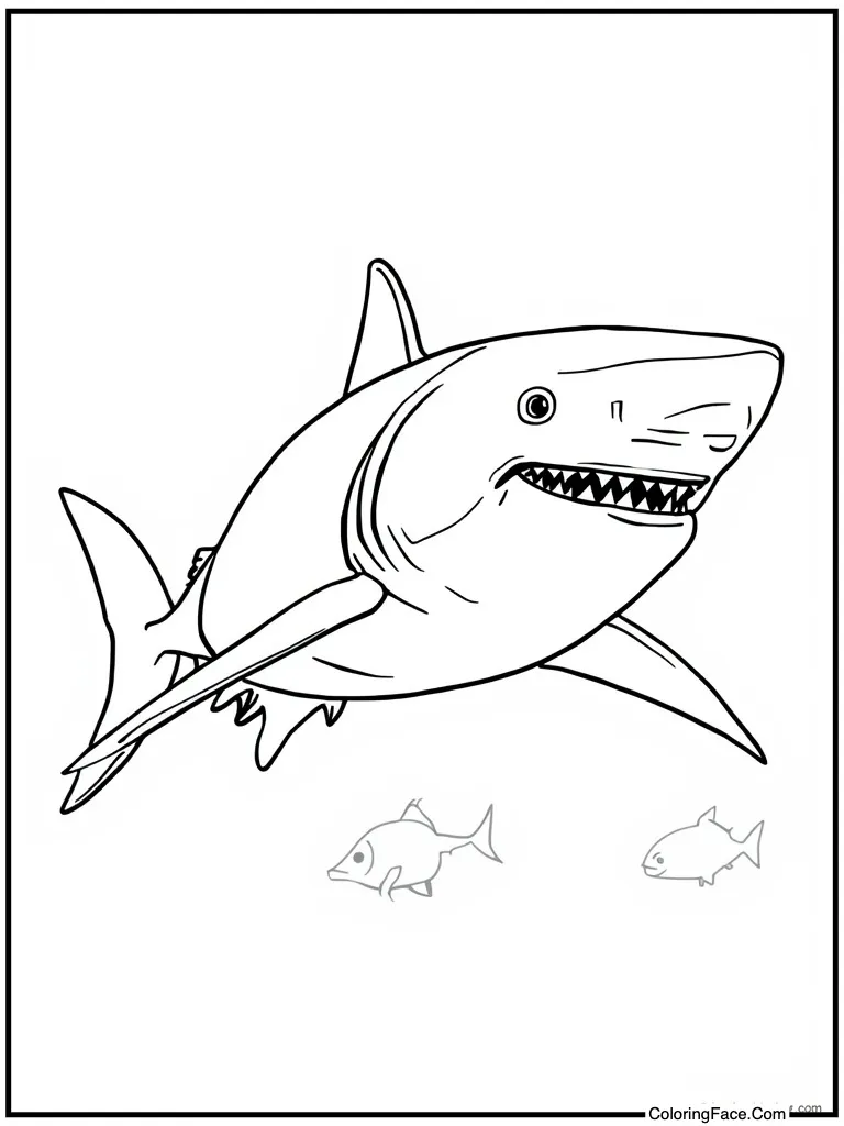 Chasing school of tuna