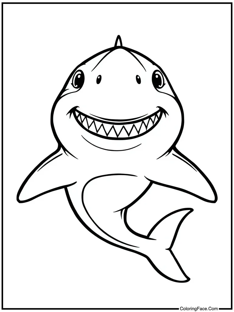 Friendly predator smiling big