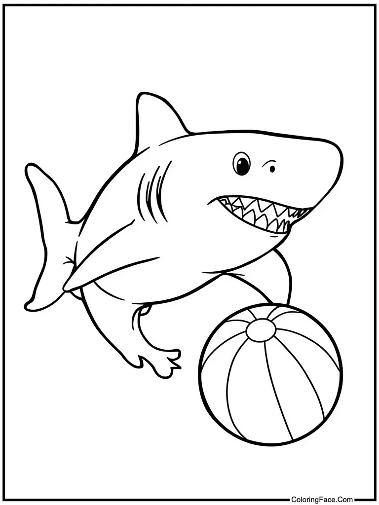 Playing with beach ball