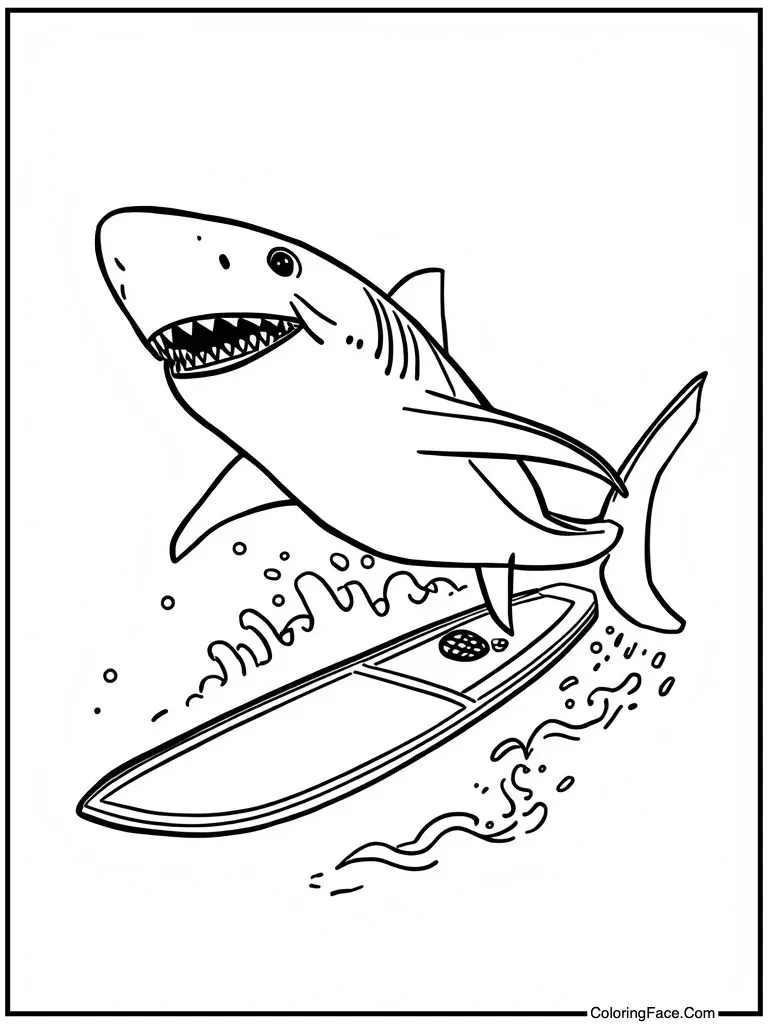 Surfing on big board