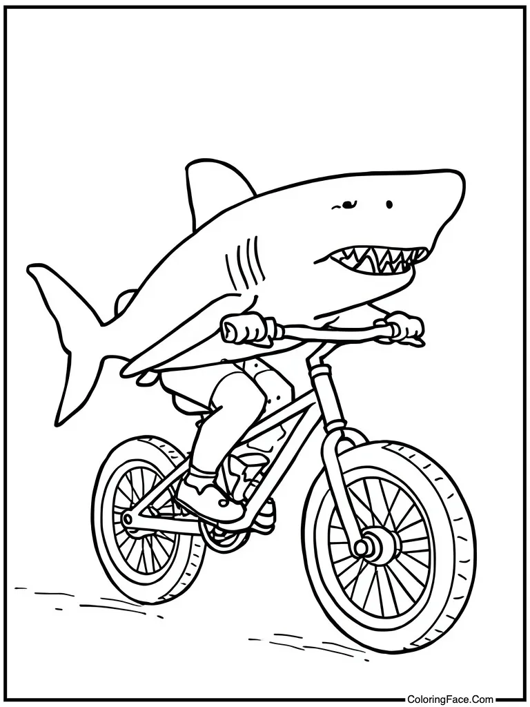 Riding a water bicycle