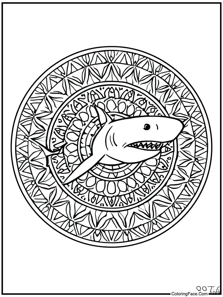 Mandala circle pattern filler