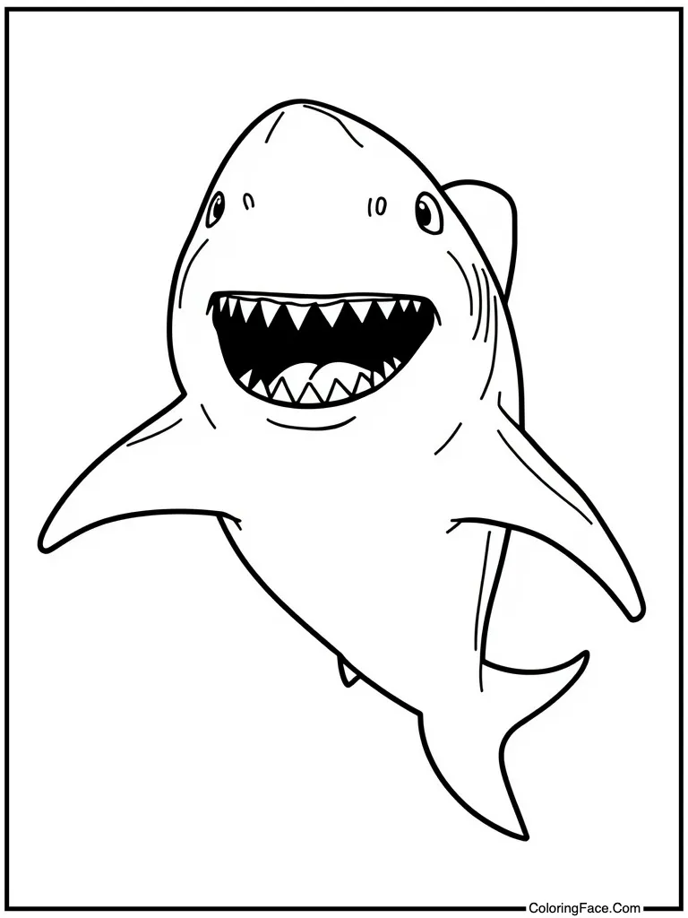 Laughing with open mouth