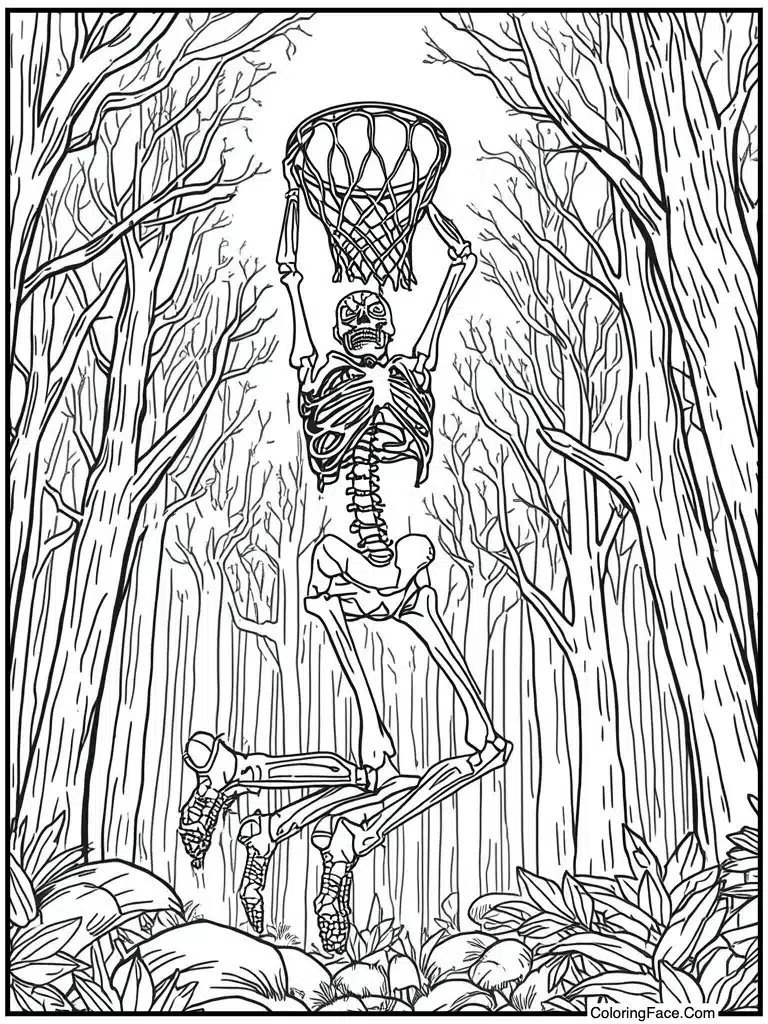 Basketball dunk shot