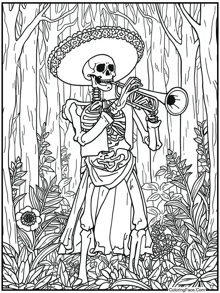 Mariachi playing trumpet